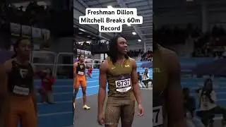 Fastest Freshman Alive Dillon Mitchell Holds 60m Record 6.63 #trackandfield #olympics #speed #fast