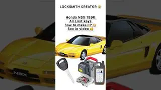 1990+ Honda NSX all keys lost #nsx #hondansx #locksmith #locksmithcreator #autolocksmith #xhorse