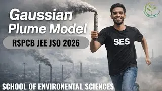 Gaussian Plume Model GPM #airpollution #rspcb JSO JEE 2026 #SES #schoolofenvironmentalsciences 