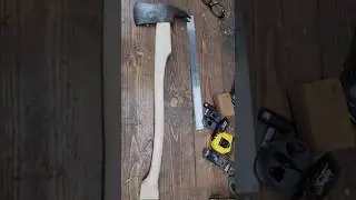 Bus Axe Project Update #axe #axerestoration #wood #Maker #diy #handmade #ironoxaxeandtool