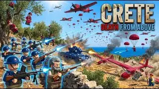 LEGO Crete - BLUE vs RED Army Airborne Invasion - Epic WW2 Battle 🪂💥