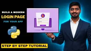 Create a Modern Login Page in Python using CustomTkinter | GUI Tutorial for Beginners