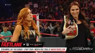 Ronda Rousey Brutalizes Becky Lynch On RAW (HEEL TURN?)