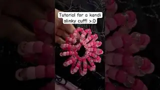 Tutorial for a slinky cuff/bracelet #kandi #diy #tutorial #howto #idea as ￼￼#craft #bracelet #beads