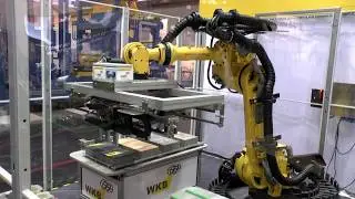Mixing of bricks and quality control system (WKB Systems at the exhibition 2016