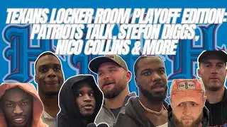 Inside Texans locker room playoff edition: Patriots talk, Stefon Diggs matchup, Nico Collins & more