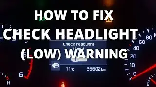 Check Headlight (Low) Warning on Kia Sorento | Incompatible light Warning | Fused Bulb | DIY