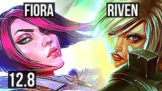 FIORA vs RIVEN (TOP) | Rank 2 Fiora, 8 solo kills | TR Challenger | 12.8