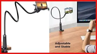 UGREEN Gooseneck Clip Phone Holder for Bed Desk Cell Phone Mount Flexible Lazy Long Arm Clamp