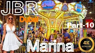 JBR Dubai Marina | Night Walking Tour |  Games Play Area | Dubai UAE Part 10