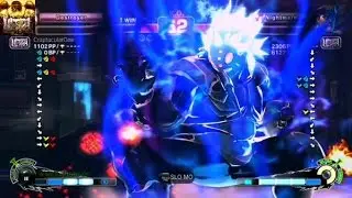 USF4 PS4 M.Bison vs Oni Weird Inputs  O_o