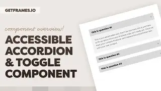 Обзор компонентов: Доступный аккордеон и переключатель