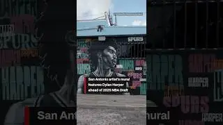 San Antonio artist's mural features Dylan Harper ahead of 2025 NBA Draft