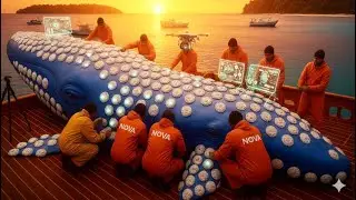 Giant Whale Covered in Thick Barnacles | 🐳 Unbelievable Rescue Mission .