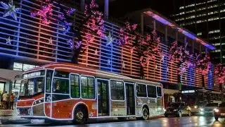 Passeio no &ocirc;nibus natalino em S&atilde;o Paulo (Especial de Natal - 2017).