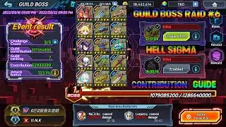MegaMan X DiVE - Guild Boss Raid #6 ~Contribution Guide~ Hell Sigma