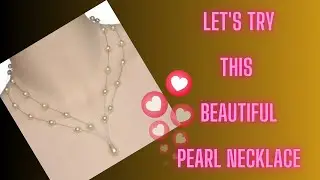 Pearl necklace tutorial | diy necklace | hand made jewelry | jewelry making at home