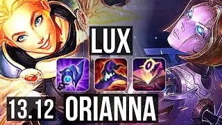 LUX vs ORIANNA (MID) | 9/0/7, 2.8M mastery, Legendary | EUW Master | 13.12
