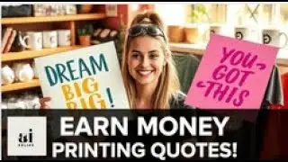 &ldquo;How to Earn Money with Printing Quotes&rdquo; / Quote Design / Side Hustle / MakeMoneyOnline / AI Online