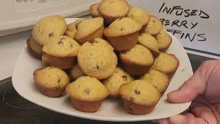 How to make CANNABIS INFUSED BLUEBERRY MUFFINS
