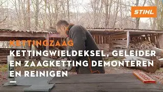 Kettingwieldeksel, geleider en zaagketting demonteren en reinigen - STIHL Kettingzagen
