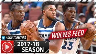 Jimmy Butler, Karl-Anthony Towns & Andrew Wiggins Highlights vs Lakers (2017.09.30) - Wolves Feed!