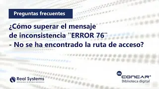 CONCAR CB - &iquest;C&oacute;mo superar el mensaje de inconsistencia 