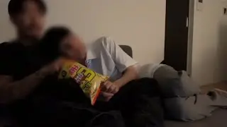 Hiroaki and ryota being clingy while watching a movie/ Japanese bl couple 