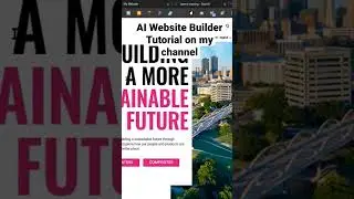 Insane AI Website Builder That Will Change The Game #ai #aiwebsite