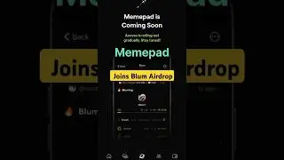 🚀 Blum Airdrop Update: Memepad Feature Unveiled! 💥 #blumairdrop #blum #airdrop
