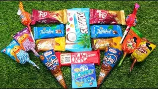 Satisfying video Asmr/ Candy Asmr Compilation/KitKat, Flo, Paradise ,Richy and lots of Chocolate.