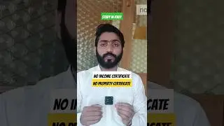 no income certificate  | no property certificate #studyinitaly #shorts #scholarshipsinitaly #viral