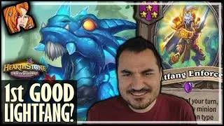 MY FIRST GOOD LIGHTFANG BUILD IN 2022?? - Hearthstone Battlegrounds