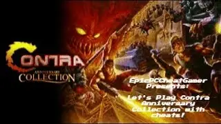 Let's Play Contra Anniversary Collection with Cheats Part 9 -Super Probotector Alien Rebels Game!