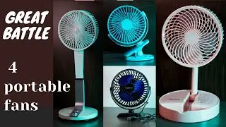 Great Battle | Compare 4 portable fans | Bajaj Pigmi Mini