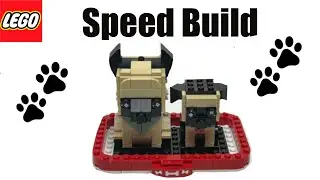 Lego Brickheadz Speed Build German Shepard | Brickheadz Pets 40440 | Lego 2022