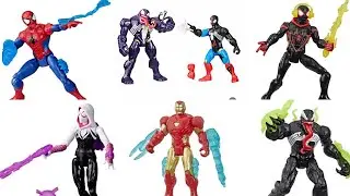 Представлены новые фигурки героев вселенной Actionverse: Человек-паук, Железный человек и Веном