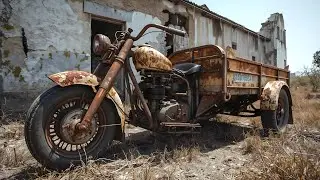 Восстановление Сильно Ржавого Грузового Трёхколёсника Большого Объёма | Возрождён Как Новый