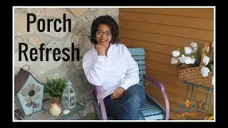 Spring Porch Decor | Spring Porch Refresh| No Cost Decorating Challenge