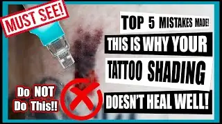 Tattoo Shading Tips For Beginners! How Technique Effects Tattoo Healing!