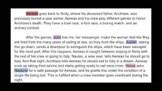 The Aeneid: Book 5 Summary