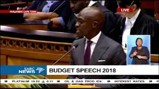 Finance Minister Malusi Gigaba's first maiden budget speech