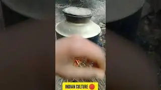 Indian Culture Warm Water At Natural Gas 👍 Viral Please,