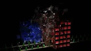 Night Scene Destruction - Blender Animation