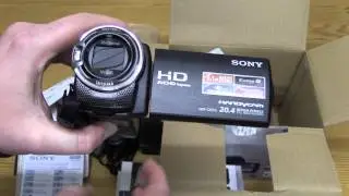 Распаковка и обзор видеокамеры Sony HDR-CX570