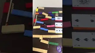 Marble Chain Reaction on a Table #kugelbahn #asmr #marblerun #marblesrace #marble #marbrunrace