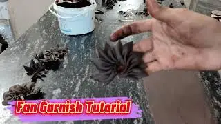 How To Make Verity Fan Chocolate 🍫Garnish Design #viral #ytshorts #shortsviral #garnish