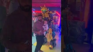 Visit to playdium | posing for photo | robot posing #playdium #robot #photoshoot #pose