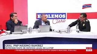 Gral. M&aacute;ximo Ram&iacute;rez conversa con Exitosa