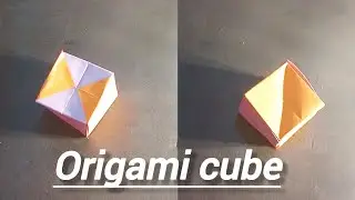 How to make origami cube#diy #artandcraft #viralvideo #papercraft #art with zaryal#inahot#trending 